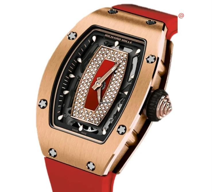 NEW RICHARD MILLE LADIES RM07-01 RG RED LIP